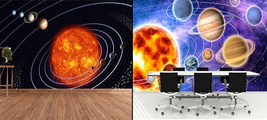 Uzay Gökyüzü 3 Boyutlu Duvar Kağıdı Modelleri